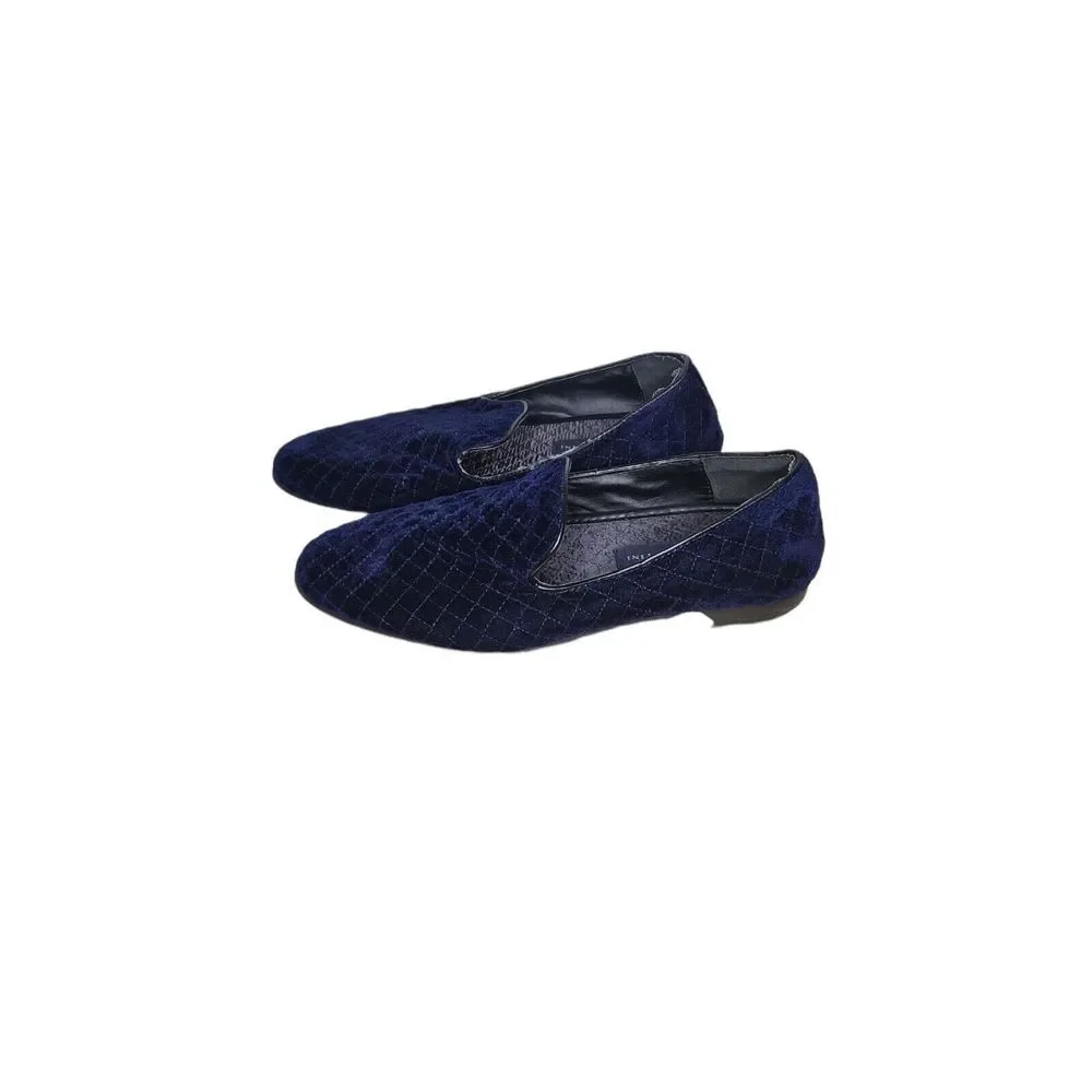 Giorgio Brutini Loafers Men Sz 9 M Blue Velvet Low Heel Designer Workwear‎